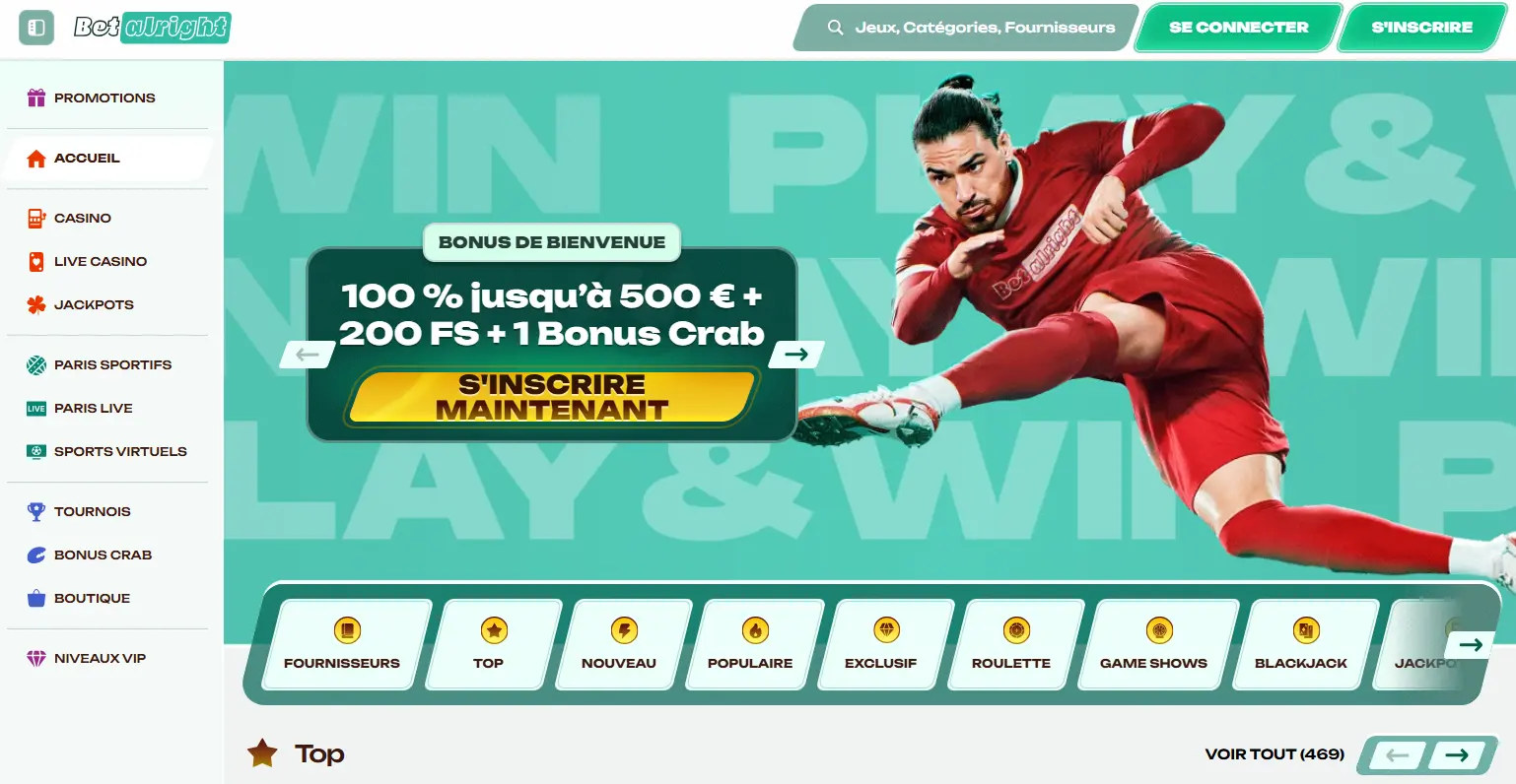 Présentation du casino en ligne